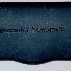 Black Prodesign Denmark Hard Sunglasses Case. Very Nice Condition.